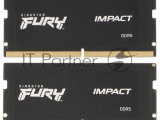 Оперативная память Kingston 32GB SO-DIMM DDR5, 4800МГц, CL38 SODIMM (Kit of 2) FURY Impact 1