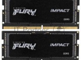 Оперативная память Kingston 32GB SO-DIMM DDR5, 4800МГц, CL38 SODIMM (Kit of 2) FURY Impact 0