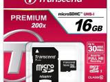 Карта памяти Transcend micro SDHC16Gb + адаптер UHS-1Class 10 0