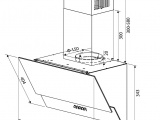 Вытяжка HOMSAir Saturn 50 Glass Black 2