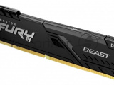 Оперативная память Kingston Fury Beast, 8GB (1x8GB), DDR4, 3200MHz, CL16, DIMM, с радиатором, черный 1
