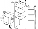 Печь свч встраиваемая Bosch BFL554MS0 1