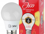 Лампа светодиодная Эра smd A55-6w-827-E27 ECO 0