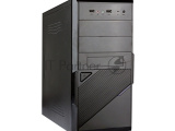 Компьютерный корпус Exegate EX284018RUS Minitower BA-201 Black, mATX, <AA350, 80mm>, 2*USB, Audio 1