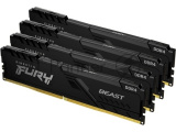 Оперативная память Kingston Fury Beast, DDR4, 64GB (4x16GB), 3200MHz, CL16, DIMM, радиатор, чёрный 5