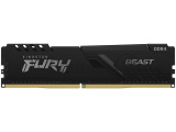 Оперативная память Kingston Fury Beast, DDR4, 8GB (1x8GB), 3600MHz, CL17, DIMM, с радиатором, черны 1