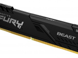 Оперативная память Kingston Fury Beast, DDR4, 8GB (1x8GB), 3600MHz, CL17, DIMM, с радиатором, черны 4