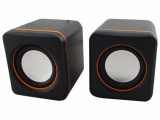 Акустика 2.0 Oklick OK-301 2,5Вт Черный/оранжевый 0