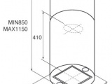 Вытяжка JET AIR PIPE ISLAND WH/A/43 4
