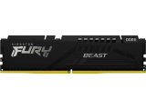 Оперативная память Kingston Fury Beast, DDR5, 16GB (1x16GB), 6400MHz, CL32, DIMM, радиатор, чёрный 12