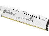 Оперативная память Kingston Fury Beast, DDR5, 16GB (1x16GB), 6800MHz, CL34, DIMM, радиатор, белый 7