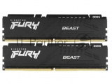 Оперативная память Kingston Fury Beast, DDR5, 16GB (2x8GB), 6000MHz, CL36, с радиаторами, черный 1