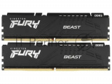 Оперативная память Kingston Fury Beast, DDR5, 16GB (2x8GB), 6000MHz, CL36, с радиаторами, черный 2
