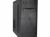 Компьютерный корпус Miditower ExeGate XP-332 Black, ATX, <XP350, Black,120mm>, 2*USB, Audio 1