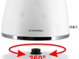 Чайник электрический Maunfeld MFK-647WH белый с хромированными элементами 3