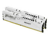 Оперативная память Kingston Fury Beast, DDR5, 32GB (2x16GB), 5200MHz, CL36, DIMM, радиатор, белый 2