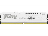 Оперативная память Kingston Fury Beast, DDR5, 32GB (2x16GB), 5200MHz, CL36, DIMM, радиатор, белый 6