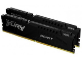 Оперативная память Kingston Fury Beast, DDR5, 32GB (2x16GB), 5200MHz, CL40, DIMM, радиатор, чёрный 12