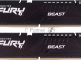 Оперативная память Kingston Fury Beast, DDR5, 32GB (2x16GB), 5200MHz, CL40, DIMM, радиатор, чёрный 15