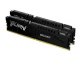 Оперативная память Kingston Fury Beast, DDR5, 32GB (2x16GB), 5200MHz, CL40, DIMM, радиатор, чёрный 24