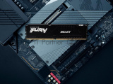 Оперативная память Kingston Fury Beast, DDR5, 32GB, 6400MHz, CL32, DIMM, радиатор, чёрный 1