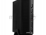 Компьютерный корпус MiniITX Exegate MI-208 Black, miniITX/mATX, <M400, 80mm>, 2*USB, Audio 3
