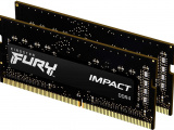 Оперативная память Kingston Fury Impact, DDR4, 16GB (2x8GB), 3200MHz, CL20, SO-DIMM 2