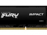 Оперативная память Kingston Fury Impact, DDR4, 32GB (1x32GB), 3200MHz, CL20, SO-DIMM 2