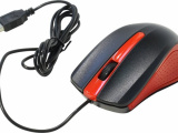 Мышь проводная  Oklick 225M Черный/красный 0
