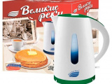 Чайник электрический Великие реки Томь-1 бел/зеленый 3