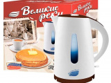 Чайник электрический Великие реки Томь-1 бел/зеленый 5
