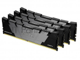 Оперативная память Kingston Fury Renegade, DDR4, 32GB (4x8GB), 3600MHz, CL16, DIMM, чёрный, радиатор 4