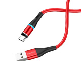 Кабель Borofone BU16 Skill magnetic USB 2.0 - Type-C 1.2м, 2.4A Красный 0