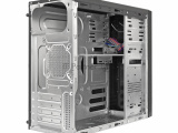 Компьютерный корпус Minitower ExeGate MA-373X Black, mATX <UN500, 120mm> 2*USB, Audio 2