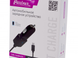 Зарядное устройство от прикуривателя 12-24в Partner 028251 microUSB 1A 1