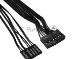 Корпус Miditower ExeGate CP-601-UNS350 (ATX, БП UNS350 с вент. 12см, 2*USB, аудио, черный) 2