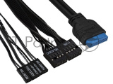 Корпус Miditower ExeGate CP-603UB-UNS450 (ATX, БП UNS450 с вент. 12см, 2*USB, аудио, черный) 2