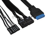 Корпус Miditower ExeGate CP-603-UNS400 (ATX, БП UNS400 с вент. 12см, 2*USB, аудио, черный) 2