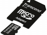 Карта памяти Transcend micro SDHC 32 Gb+адаптер Class 10 UHS-1 0