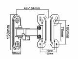 AV Акс. кронштейн I-Tech LCD122 Чёрный 3