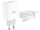 Зарядное устройство от сети 220в Hoco C80A Rapido PD + QC3.0 charger set 1