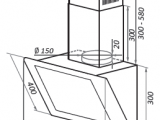 Вытяжка HOMSAir Elf 60 Glass Black 26
