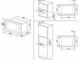 Печь свч встраиваемая SMEG FMI017X 1