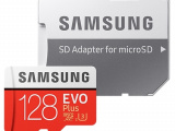Карта памяти Samsung micro SDXC 128 Gb+адаптер Class 10 EVO PLUS 90MB/s 0