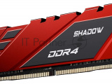Оперативная память NETAC Shadow, DDR4, 16GB (1x16GB), 3200MHz, CL16, DIMM, с радиаторами, красный 8