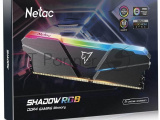 Оперативная память NETAC Shadow, DDR4, 8GB (1x8GB), 2666MHz, CL19, DIMM, с радиаторами, RGB, черный 0