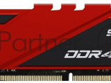 Оперативная память NETAC Shadow, DDR4, 8GB (1x8GB), 2666MHz, CL19, DIMM, с радиаторами, красный 2
