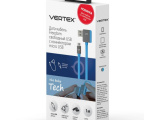 Кабель Vertex micro USB 1м плоский  Серый 0