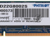 Оперативная память Patriot, DDR2, 2GB (1x2 GB), 800 MHz, CL6, SO-DIMM 3