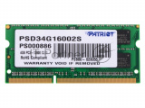 Оперативная память Patriot, DDR3, 4GB (1x4 GB), 1600 MHz, CL11, SO-DIMM 8